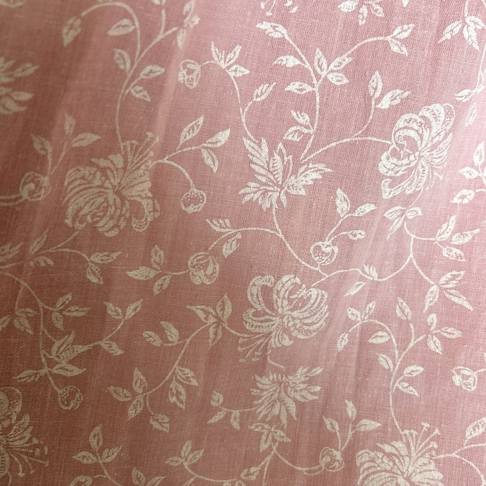 PRELUDE Vintage Pink and White Midi Skirt with Eyelet Hem USA Made Size 13/14 p4 - Picture 3 of 8